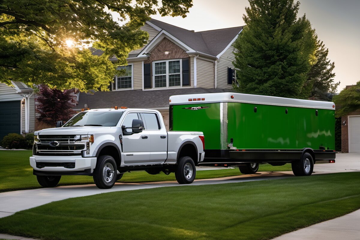 Hunter's Lawn Care Team and Equipment